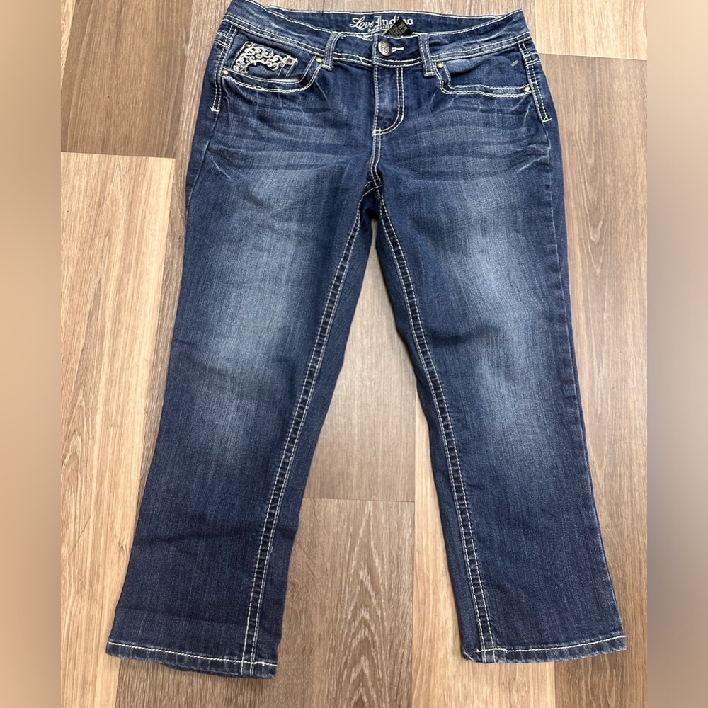 Love Indigo PREMIUM size 4 jeans capris